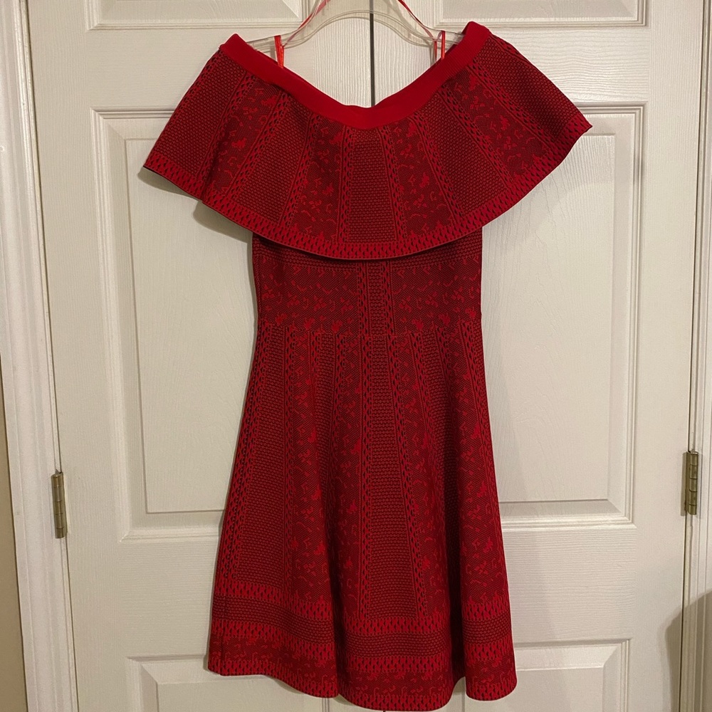 Endless Rose Off The Should Red Party Dress - Size Small